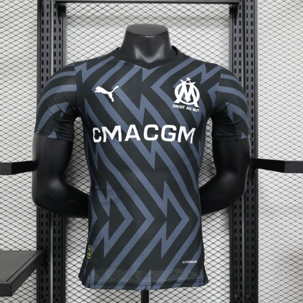 23/24 Marseille Black Player 1:1 Quality Training Jersey(宝)