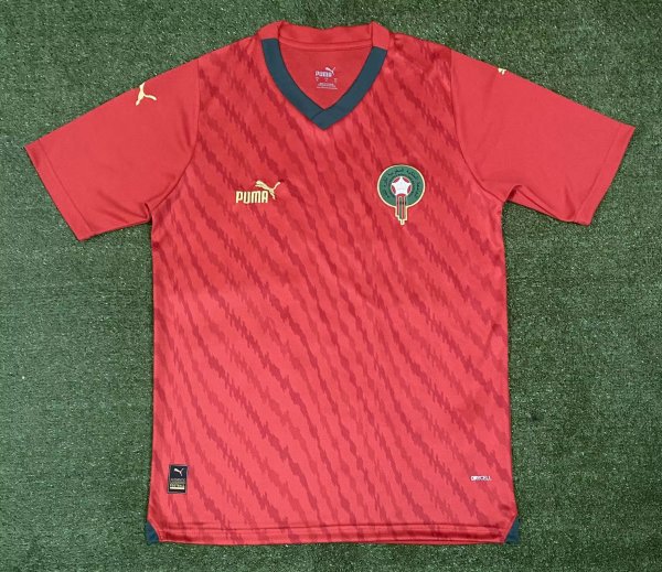 23/24 Morocco Home Red Fans 1:1 Quality Soccer Jersey