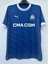 23/24 Marseille Away Blue Fans 1:1 Quality Soccer Jersey
