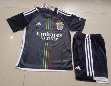 23/24 Benfica Away Black Kids 1:1 Quality Soccer Jersey