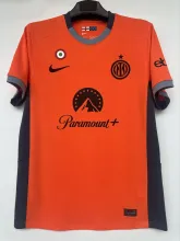 23/24 Inter Milan Third Orange Fans Version 1:1 Quality Soccer Jersey