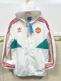 23/24 Manchester United White Windbreaker