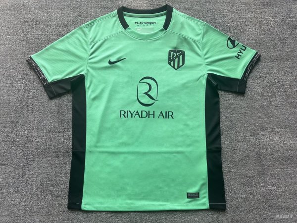 23/24 Atletico Madrid Third Green Fans 1:1 Quality Soccer Jersey