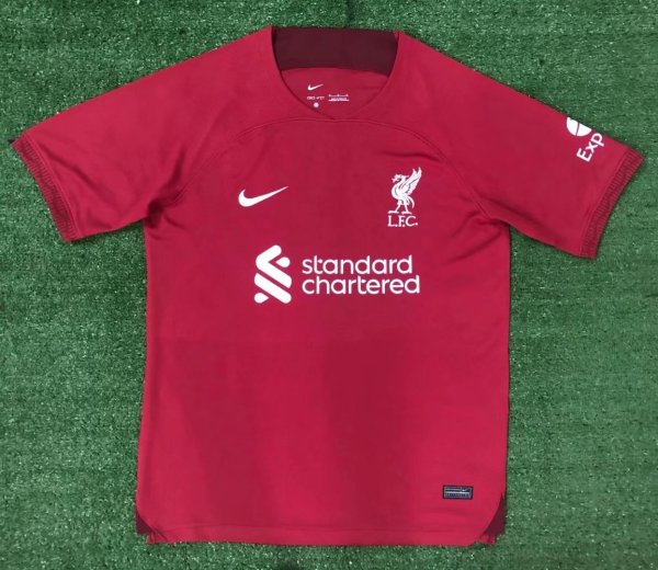 22/23 Liverpool Home Fans 1:1 Quality Soccer Jersey