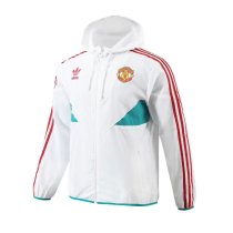 23/24 Manchester United White Windbreaker