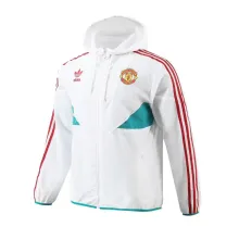 23/24 Manchester United White Windbreaker