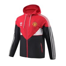 23/24 Manchester United Black-Red Windbreaker