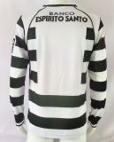 2001/2003 Sporting Lisbon Home Long Sleeve  1:1 Quality Retro Soccer Jersey