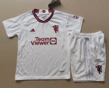 23/24 Manchester United Third 1:1 Kids Soccer Jersey