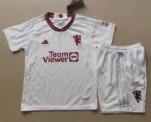 23/24 Manchester United Third 1:1 Kids Soccer Jersey