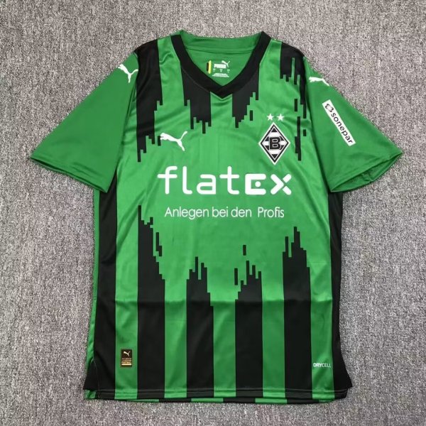 23/24 Monchengladbach Away Green Fans 1:1 Quality Soccer Jersey