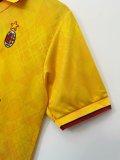 1995-1996 AC Milan Third Yellow Retro Soccer Jersey