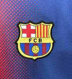 2012-2013 Barcelona Home Long Sleeve 1:1 Quality Retro Soccer Jersey