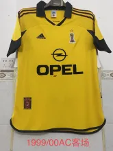 1999/2000 AC Milan Away Fans 1:1 Retro Soccer Jersey
