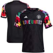 23/24 Manchester United Black Fans 1:1 Quality Love Unites Soccer Jersey