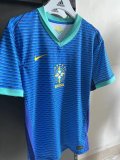 24/25 Brazil Away Blue Player  1:1 Quality Soccer Jersey
