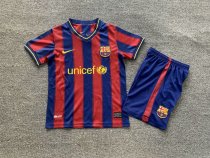 2009/2010 Barcelona Home 1:1 Kids Retro Soccer Jersey