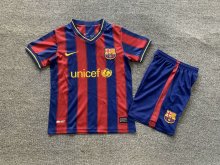 2009/2010 Barcelona Home 1:1 Kids Retro Soccer Jersey