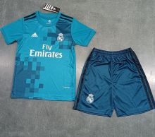 2017/18 Real Madrid Away 1:1 Kids Retro Soccer Jersey