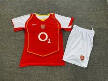 2004/2005 Arsenal Home 1:1 Kids Retro Soccer Jersey