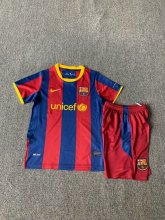 2010/2011 Barcelona Home 1:1 Kids Retro Soccer Jersey