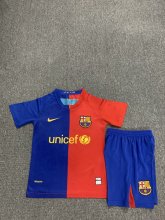 2008/2009 Barcelona Home 1:1 Kids Retro Soccer Jersey