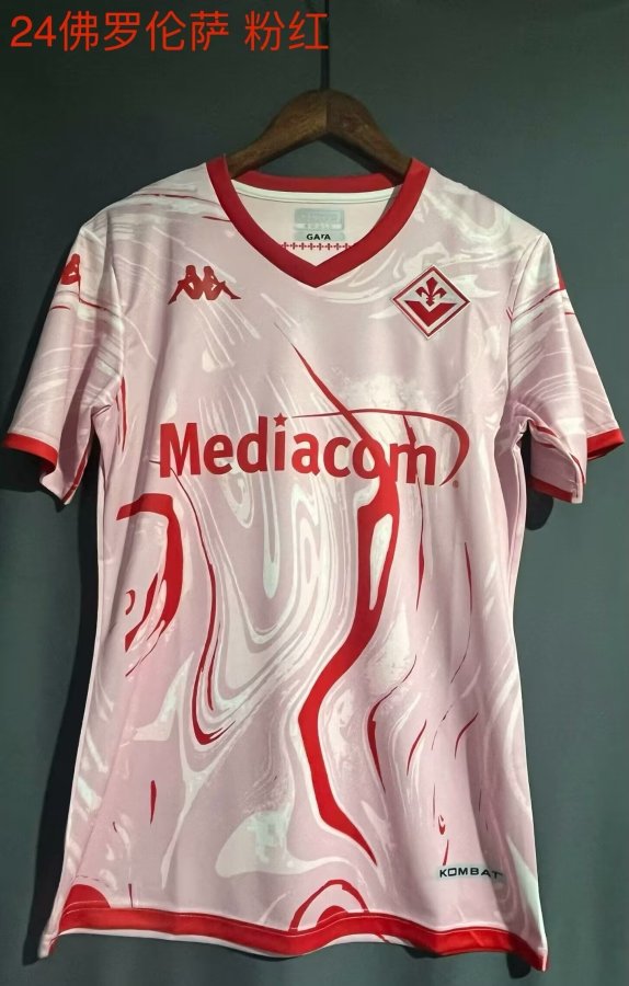23/24 Fiorentina Pink Fans 1:1 Quality Soccer Jersey