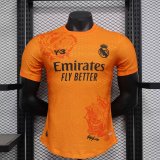 23/24 Real Madrid Y-3 Orange Player 1:1 Quality Soccer Jersey