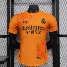 24/25 Real Madrid Y-3 Orange Player 1:1 Quality Soccer Jersey