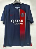 23/24 PSG Paris Home With MBAPPÉ#7 Printing In Chinese Fans 1:1 Quality Soccer Jersey
