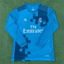 2017/2018 Real Madrid Third Long Sleeve 1:1 Quality Retro Soccer Jersey