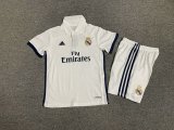 2016/2017 Real Madrid Home  1:1 Kids Retro Soccer Jersey