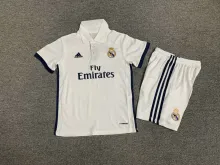 2016/2017 Real Madrid Home  1:1 Kids Retro Soccer Jersey