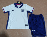 24/25  England Home White Kids Soccer Jersey