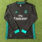 2017/18 Real Madrid Away Black UCL Final Long sleeve 1:1 Quality Retro Soccer Jersey