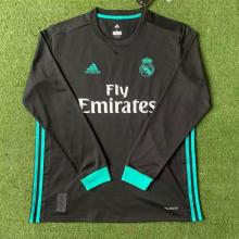 2017/18 Real Madrid Away Black UCL Final Long sleeve 1:1 Quality Retro Soccer Jersey