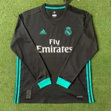 2017/18 Real Madrid Away Black UCL Final Long sleeve 1:1 Quality Retro Soccer Jersey