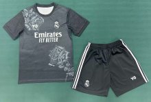 23/24 Real Madrid Y-3 Black 1:1 Kids Soccer Jersey