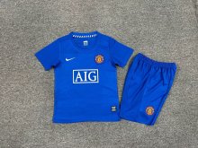 2008/2009  Manchester United Away Red 1:1 Kids Retro Soccer Jersey