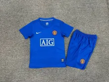 2008/2009  Manchester United Away Red 1:1 Kids Retro Soccer Jersey