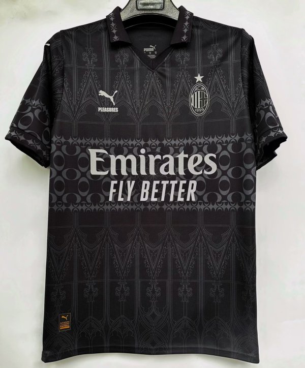 23/24 AC Milan X Pleasures Edition Fans 1:1 Quality Soccer Jersey