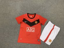2009/2010  Manchester United Home Red 1:1 Kids Retro Soccer Jersey
