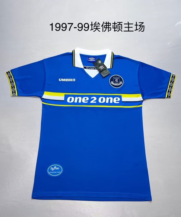 1997/1999 Everton Home 1:1 Quality Retro Soccer Jersey