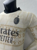 23/24 AC Milan X Pleasures Edition Player Yellow  Long sleeve 1:1 Quality Soccer Jersey