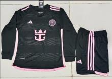 24/25 Inter Miami Away Long Sleeve  1:1 Kids Soccer Jersey