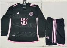 24/25 Inter Miami Away Long Sleeve  1:1 Kids Soccer Jersey