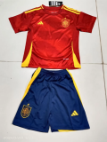 24/25 Spain Home Kids 1:1 Quality Soccer Jersey