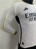 23/24 Real Madrid Home Long Sleeve Player 1:1 Quality Soccer Jersey