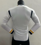 23/24 Real Madrid Home Long Sleeve Player 1:1 Quality Soccer Jersey