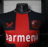 23/24 Bayer Leverkusen Home Black Player Version Soccer Jersey